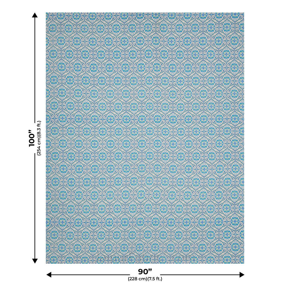 The Illusion Blueish Double Bed Dohar Blanketq